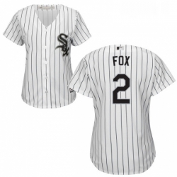 Womens Majestic Chicago White Sox 2 Nellie Fox Replica White Home Cool Base MLB Jersey