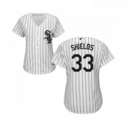 Womens Majestic Chicago White Sox 33 James Shields Replica White Home Cool Base MLB Jerseys