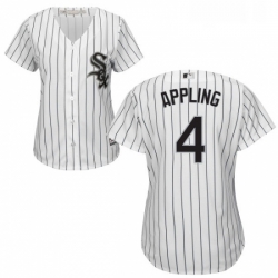 Womens Majestic Chicago White Sox 4 Luke Appling Replica White Home Cool Base MLB Jersey