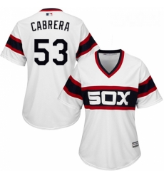 Womens Majestic Chicago White Sox 53 Welington Castillo Authentic White 2013 Alternate Home Cool Base MLB Jersey 