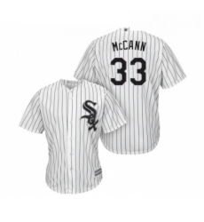 Youth Chicago White Sox 33 James McCann Replica White Home Cool Base Baseball Jersey 