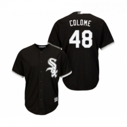 Youth Chicago White Sox 48 Alex Colome Replica Black Alternate Home Cool Base Baseball Jersey 