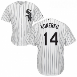 Youth Majestic Chicago White Sox 14 Paul Konerko Authentic White Home Cool Base MLB Jersey