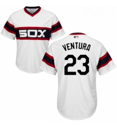 Youth Majestic Chicago White Sox 23 Robin Ventura Authentic White 2013 Alternate Home Cool Base MLB Jersey