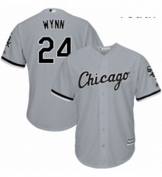 Youth Majestic Chicago White Sox 24 Early Wynn Replica Grey Road Cool Base MLB Jersey