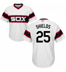 Youth Majestic Chicago White Sox 33 James Shields Authentic White 2013 Alternate Home Cool Base MLB Jersey