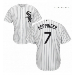 Youth Majestic Chicago White Sox 7 Jeff Keppinger Authentic White Home Cool Base MLB Jersey