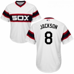 Youth Majestic Chicago White Sox 8 Bo Jackson Replica White 2013 Alternate Home Cool Base MLB Jersey