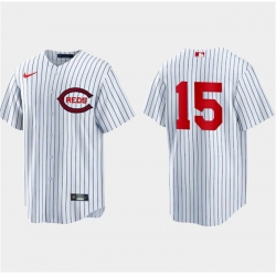 Men Cincinnati Reds White 15 Nick Senzel Field Of Dreams Cool Base Stitched Baseball Jersey