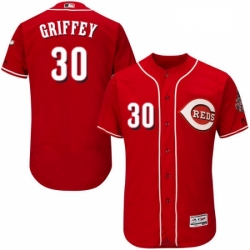 Mens Majestic Cincinnati Reds 30 Ken Griffey Red Alternate Flex Base Authentic Collection MLB Jersey