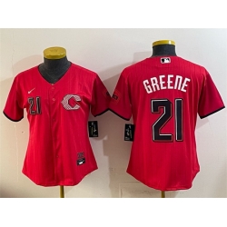 Youth Cincinnati Reds  21 Hunter Greene Red 2026 City Connect Stadium Stitched Baseball Jersey