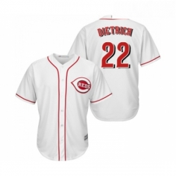 Youth Cincinnati Reds 22 Derek Dietrich Replica White Home Cool Base Baseball Jersey 