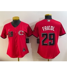 Youth Cincinnati Reds  29 TJ Friedl Red 2026 City Connect Stadium Stitched Baseball Jersey