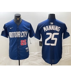 Men Detroit Tigers 25 Matt Manning 2024 Navy City Connect Cool Base Limited Stitched Jersey 1