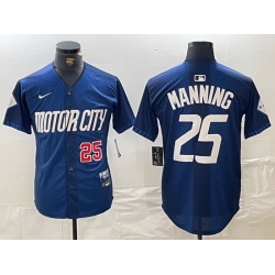 Men Detroit Tigers 25 Matt Manning 2024 Navy City Connect Cool Base Limited Stitched Jersey 1