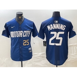 Men Detroit Tigers 25 Matt Manning 2024 Navy City Connect Cool Base Limited Stitched Jersey 3