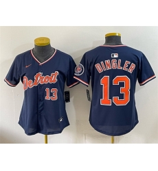 Youth Detroit Tigers  13 Dillon Dingler Navy 2026 Alternate Vapor Premier Limited Stitched Baseball Jersey