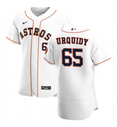 Men Houston Astros 65 Jose Urquidy Men Nike White Home 2020 Flex Base Player MLB Jersey