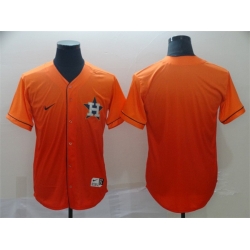 Men Houston Astros Blank Orange Fade Stitched Baseball Jersey