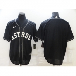 Men's Nike Houston Astros Blank Black Game Alternate Stitched Baseball Jersey