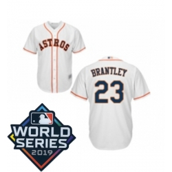 Youth Houston Astros 23 Michael Brantley White Home Cool Base Baseball jersey