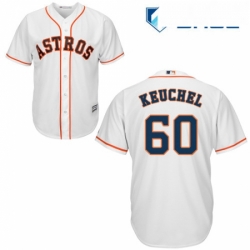 Youth Majestic Houston Astros 60 Dallas Keuchel Replica White Home Cool Base MLB Jersey