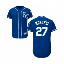 Mens Kansas City Royals 27 Adalberto Mondesi Royal Blue Alternate Flex Base Authentic Collection Baseball Jersey