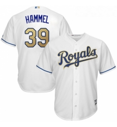 Youth Majestic Kansas City Royals 39 Jason Hammel Authentic White Home Cool Base MLB Jersey