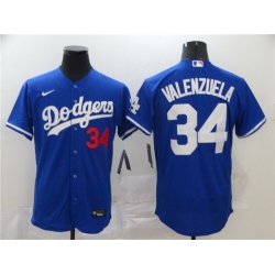 Dodgers 34 Fernando Valenzuela Royal 2020 Nike Flexbase Jersey