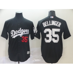 Dodgers 35 Cody Bellinger Black Turn Back The Clock Cool Base Jersey