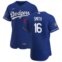 Men Los Angeles Dodgers 16 Will Smith Men Nike Royal Alternate 2020 World Series Bound Flex Base Player MLB Jersey