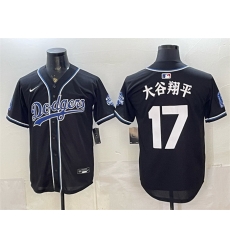 Men Los Angeles Dodgers  17 Shohei Ohtani B2B Champs 2026 Black Out Style Vapor Limited Stitched Baseball Jersey