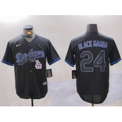 Men Los Angeles Dodgers 24  27Black Mamba 27 Black Cool Base Stitched Baseball Jersey 1