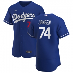 Men Los Angeles Dodgers 74 Kenley Jansen Men Nike Royal Alternate 2020 Flex Base Player MLB Jersey