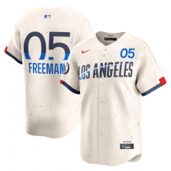 Men Los Angeles Dodgers Freddie Freeman #5 Ice Cream Flex Base 2024 Home Stitched Jersey