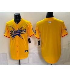Men Los Angeles Dodgers x One Piece Blank Yellow Vapor Premier Limited Stitched Baseball Jersey Men Los Angeles Dodgers x One Piece Blank Yellow Vapor Premier Limited Stitched Baseball Jersey