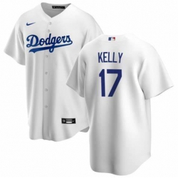 Men's Nike Los Angeles Dodgers #17 Joe Kelly White Stitched Cool Base MLB Jersey