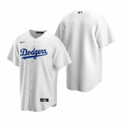 Mens Nike Los Angeles Dodgers Blank White Home Stitched Baseball Jersey