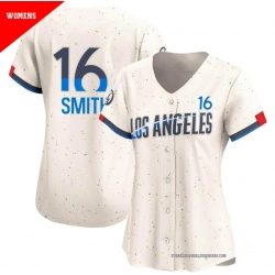 Women's #16 Will Smith Los Angeles Dodgers Cream Limited 2024 City Jersey