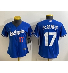 Youth Los Angeles Dodgers  17 Shohei Ohtani Royal Alternate Stadium Stitched Baseball Jersey