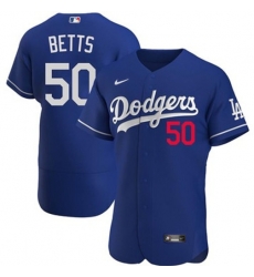 Youth Los Angeles Dodgers Mookie Betts #50 Blue Flex Base 2024 Home Stitched Jersey