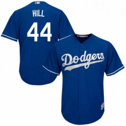 Youth Majestic Los Angeles Dodgers 44 Rich Hill Authentic Royal Blue Alternate Cool Base MLB Jersey 