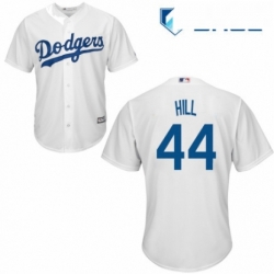 Youth Majestic Los Angeles Dodgers 44 Rich Hill Authentic White Home Cool Base MLB Jersey 