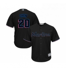 Youth Miami Marlins 20 Wei Yin Chen Replica Black Alternate 2 Cool Base Baseball Jersey