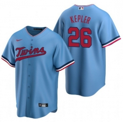 Men Minnesota Twins 26 Max Kepler Blue Cool Base Stitched Jerse