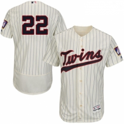 Mens Majestic Minnesota Twins 22 Miguel Sano Authentic Cream Alternate Flex Base Authentic Collection MLB Jersey