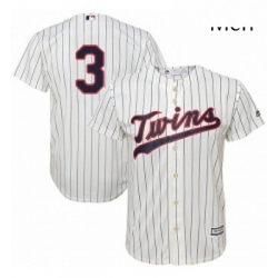 Mens Majestic Minnesota Twins 3 Harmon Killebrew Replica Cream Alternate Cool Base MLB Jersey