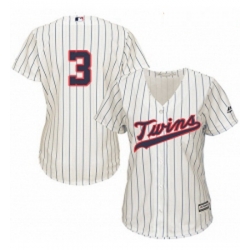 Womens Majestic Minnesota Twins 3 Harmon Killebrew Replica Cream Alternate Cool Base MLB Jersey