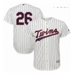 Youth Majestic Minnesota Twins 26 Max Kepler Replica Cream Alternate Cool Base MLB Jersey