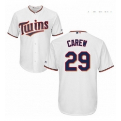 Youth Majestic Minnesota Twins 29 Rod Carew Replica White Home Cool Base MLB Jersey